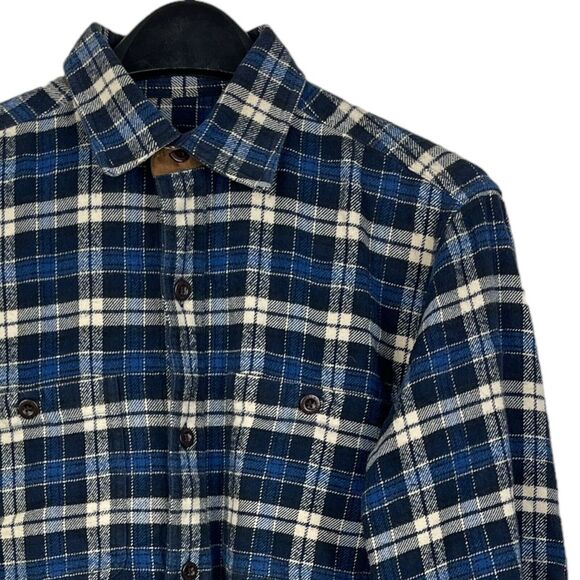 Orvis Other - Orvis‎ Mens Small FLANNEL Long Sleeve Button Up 100% Cotton Shirt Blue Plaid